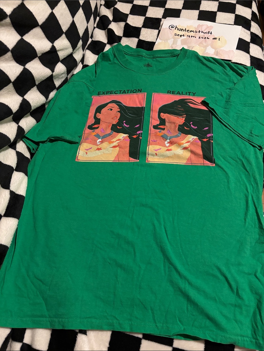 Ladies large green Disney tshirt